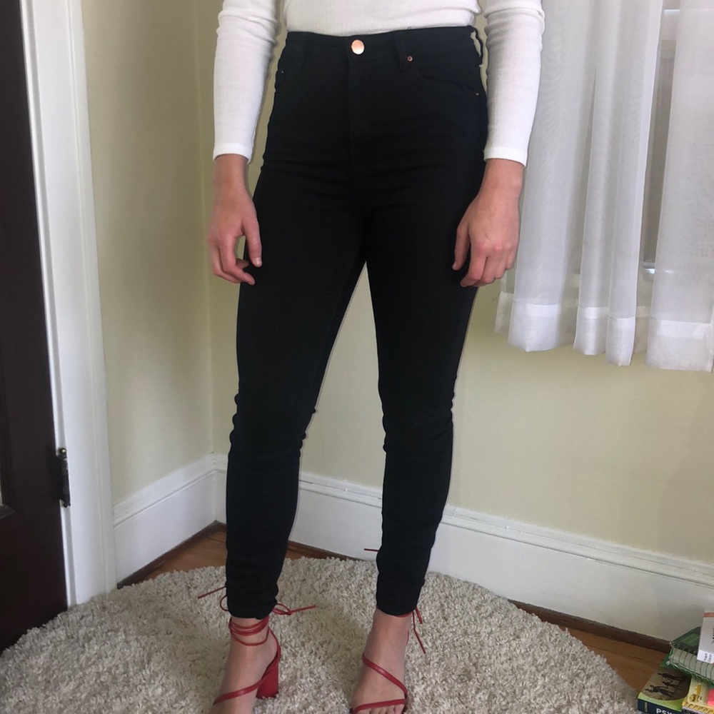 ASOS High waisted black jeans
